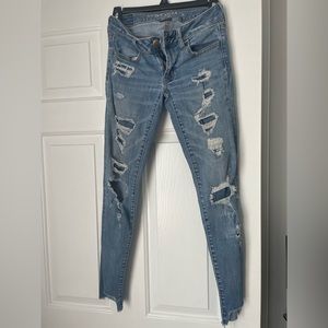 American Eagle outfitters superstretch super low jeggings